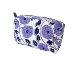 Bolsas de Cosméticos de Algodón Premium, Ligeras, Estampadas a Mano, Bolsas de Aseo para Viaje, para Uso en Exteriores o Sala de Estar, Estilo Bohemio - Product Image 3