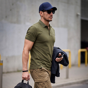 SF32 Tactical Instructor Suit Olive Green Polo <b>Shirt</b> Short Sleeves Outdoor Casual All Season Wear Durable Cotton Fabric - Product Image 4