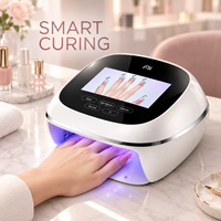 Nouvelle Lampe à Ongles Portable Intelligente à LED UV Haute Puissance avec Suivi de Lumière IA, Respectueuse de la Peau, Capteur Intelligent, Professionnelle pour Vernis Gel à Domicile