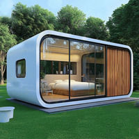 2026 Cabine de bureau préfabriquée modulaire mobile de 20 pieds, poste de travail intelligent et portable, modèle Sandwich apple avec toilettes
