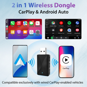 <b>Wireless</b> CarPlay <b>Adapter</b>, Upgraded 2025 Mini Size 2-in-1 CarPlay & Android Auto, Convert Wired to <b>Wireless</b> With USB & USB-C/Type - Product Image 5