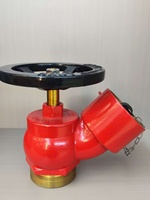 Vanne d'arrêt oblique pour hydrant d'incendie humide DN65, 15 bars, entrée BSPT, sortie 2,5 pouces BS336