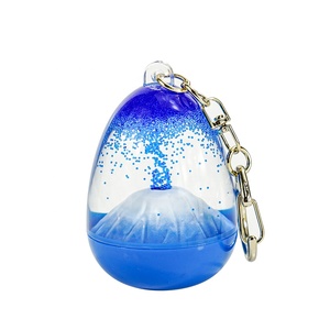 2025 Sáng Tạo Mini Núi Lửa Hình Dạng Trứng Nhựa Keychain Mô Phỏng Caldera Túi Mặt Dây Chuyền Với Chuyển Động Chất Lỏng Bọt Xà Bông Vòng Chìa Khóa - Product Image 6