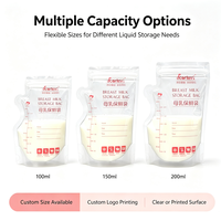Sacs de conservation du lait maternel personnalisés sans BPA, qualité alimentaire, étanches, en plastique, pour congélation du lait maternel, sacs d'emballage pour la conservation des liquides