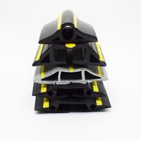 Goulotte de câblage en PVC souple extrudé de qualité industrielle, auto-adhésive, pour usage en construction, fixe les carreaux de briques et les murs texturés, amovible