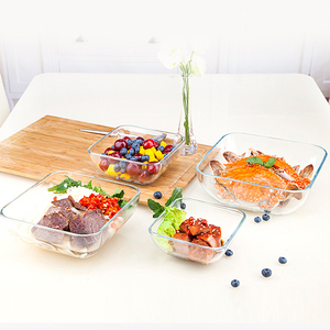 Instock hxglass Bát Bộ 5/6/7/8 inch Baking Glass phục vụ trộn lò vi sóng bát thủy tinh bán buôn - Product Image 3