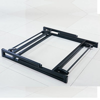 Cadre de table pliante moderne et simple, support de bureau pliant carré à ressort, pied de table d'entraînement renforcé antidérapant