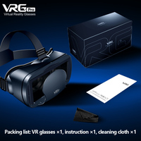 Casque de Réalité Virtuelle 3D VR 5-7 Pouces Compatible avec iPhone et Android pour Films et Jeux