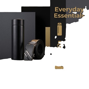 Men's <b>Gift</b> Set Water Bottle Leather Wallet Belt Luxury 3-in-<b>1</b> <b>Gift</b> Box <b>for</b> Him Perfect <b>for</b> Birthday Father's Day - Product Image 3