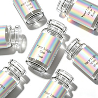 Étiquettes holographiques arc-en-ciel irisées de sécurité pour flacons de 3 ml, 5 ml, 10 ml, pour petites bouteilles en verre