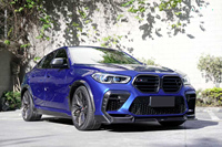 Kit de Carrocería Exterior de Fibra de Carbono Seca para BMW X6 G06 X6M F96 2020-2022, Estilo Aulen, Labio Delantero, Difusor Trasero, Alta Calidad