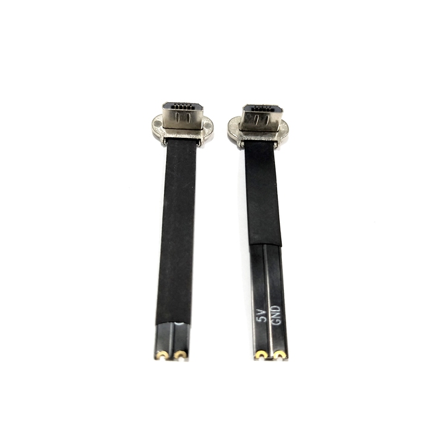 XAJA OEM Flat Slim Thin Flex FPC Cable Short FFC FPV USB 3.1 Type c Charging Cable