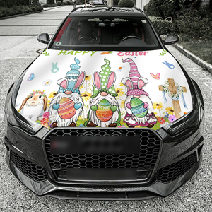 Housse de capot de voiture personnalisée 5x4 pieds, motif Lapin de Pâques, pour festivals, événements sportifs, cadeau - Product Image 5