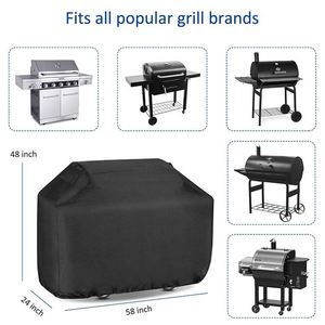 Housse de barbecue BSCI Factory 58 pouces 600D, résistante, entièrement imperméable, pour barbecue extérieur au gaz, avec tissu Ripstop résistant à la décoloration - Product Image 2