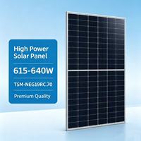 Panneau solaire bifacial haute puissance à prix d'usine, module photovoltaïque pour centrale solaire au sol à grande échelle