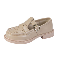 Chaussures d'école en cuir noir de style classique pour filles, vente en gros en Chine, pour le campus