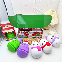 Jouets Squishy Géants de Noël Bonhomme de Neige en Gros, Jouets Sensoriels Souples à Presser Anti-Stress en Matériau TPR, 14+ Couleurs Multiples