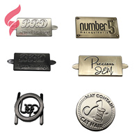 Étiquettes métalliques personnalisées Lihui Hardware avec logo personnalisé, motif de lettres, écologiques, sans plomb, sans nickel, plaques métalliques pour sacs