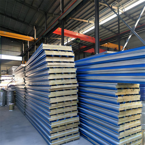 Panneaux sandwich muraux 50mm <span class=keywords><strong>Prix</strong></span> par <span class=keywords><strong>m2</strong></span> Fabricant de panneaux sandwich en laine de roche - Product Image 3