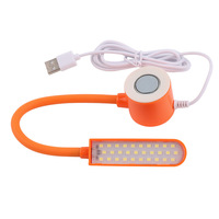 Lampe de travail LED magnétique USB pour machine à coudre, 10, 20 ou 30 perles, col de cygne flexible réglable, éclairage stable avec base magnétique