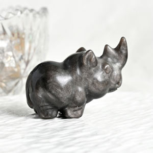 Sculpture de rhinocéros en cristal naturel sculpté, figurine de pierre précieuse de haute qualité pour la guérison énergétique, décoration de la maison et du bureau, fournisseur en gros - Product Image 4