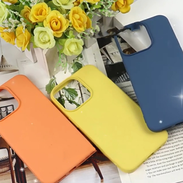 High-End Full Coverage Anti-Fall Liquid Silicone Case for iPhone 16 15 14 Pro Plus Comfortable Straight Edges with Large Holes