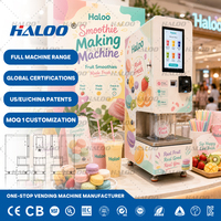 Fabricante de Máquinas Expendedoras Haloo, Máquina Expendedora de Smoothies con Sistema de Autolimpieza Integrado