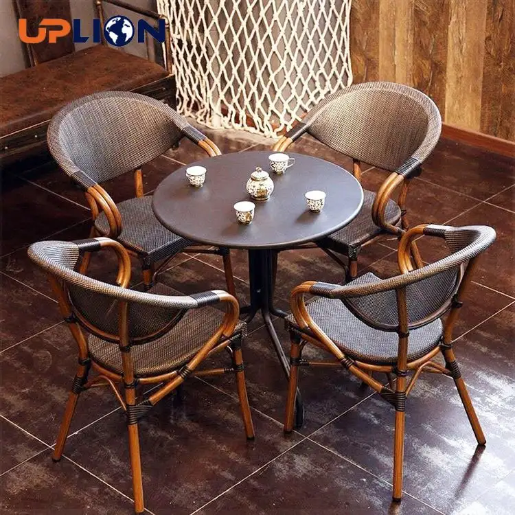 Uplion-Mesa y silla de restaurante, venta al por mayor, Bistro francés, tienda de café