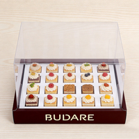 Boîtes en papier recyclé personnalisées imprimées pour produits alimentaires, boîtes à croissants, donuts, gâteaux, pâtisseries avec fenêtre transparente