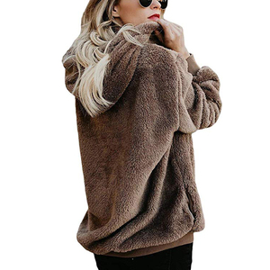 Garantía de Comercio de moda de noche fiesta noche mujeres Jersey peludo Sudadera con capucha - Product Image 3