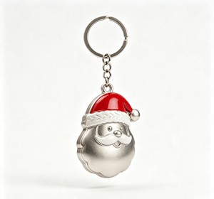 Porte-clés personnalisé en émail souple moulé sous pression, Père Noël, ouvre-bouteille en alliage de zinc, cadeau de Noël - Product Image 2