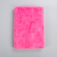 Carnet de notes en fausse fourrure sublimation, personnalisé, couleur unie, peluche douce
