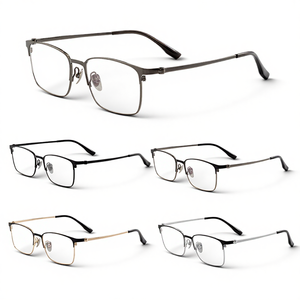 Cổ Điển Tối Giản Vuông Unisex Kinh Doanh Bán Titan Kính Khung Cho Kim Cương Mặt Có Thể Gập Lại Trọng Lượng Nhẹ Tùy Chỉnh Thiết Kế Logo - Product Image 1