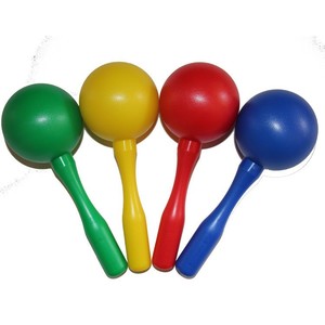 Maracas de Plástico al por Mayor, Sonajero de Mano, Instrumento Musical de Percusión Orff, Juguete Educativo para el Entrenamiento Auditivo de Niños - Product Image 1