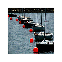 Boules de mousse flottantes en polyéthylène marin mer lac rivière barrage marqueur sphérique coque dure amarrage en plastique flotteur bouée boules pour bateau