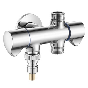 <span class=keywords><strong>Robinet</strong></span> d'angle à trois voies tout en cuivre, une entrée, trois/sans <span class=keywords><strong>sortie</strong></span>, pour <span class=keywords><strong>lave</strong></span>-<span class=keywords><strong>vaisselle</strong></span>, <span class=keywords><strong>lave</strong></span>-linge, séparateur de <span class=keywords><strong>robinet</strong></span>, poli, montage mural - Product Image 4