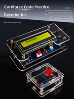Kit de décodage du code Morse CW à monter soi-même, carte de circuit télégraphique, buzzer, indicateur LED pour la formation STEM sur le campus