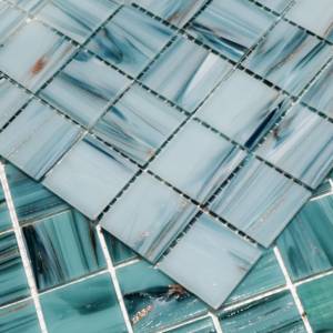 Azulejo de pared de puntos negros mixtos dorados <span class=keywords><strong>Mini</strong></span> azulejo de mosaico interior cuadrado - Product Image 3