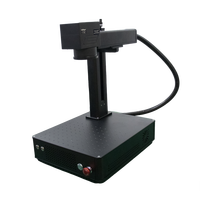 Mini Máquina de Marcado Láser de Fibra Raycus de Escritorio, Negra, Refrigerada por Aire, Alta Precisión, EZCAD CNC, Grabado en Metal, Nueva, Compatible con DXF, LAS, PLT