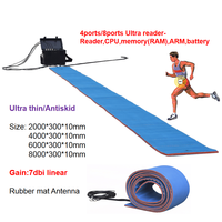 Logiciel de résultat de course Marathon RFID système de chronométrage UHF RFID transpondeur course avec tapis de sol antenne/PVC bracelet étiquettes bavoir