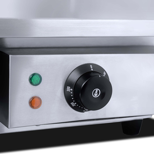 Grill électrique plat en acier inoxydable avec contrôle de la température pour la préparation de hamburgers dans les cuisines de restaurants - Product Image 2