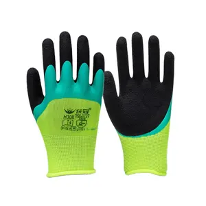 Hot Selling Anti Slip Cut Resistant Latex Coated Impact Oilfield Electric Safety Work Gloves