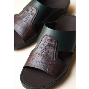 SHIKOL italien Premium <span class=keywords><strong>cuir</strong></span> arabe sandales dubaï personnalisé chaussures de <span class=keywords><strong>luxe</strong></span> léger en caoutchouc semelle extérieure chaussures pour hommes Eid 2025 - Product Image 3