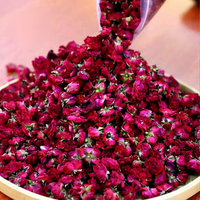 Bébé Rose | Fleur Rouge Entière Chinoise Magnifique Faite à la Main, Fleur Séchée Bio 5A de Qualité Supérieure, Sachet de Thé/Pochette Personnalisable/OEM du Yunnan