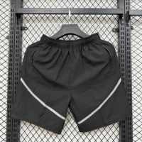 Celana Pendek Reflektif Lari Malam Hari Unisex, Cepat Kering, Bernapas, dengan Kantong Resleting Aman untuk Aktivitas di Gym dan Luar Ruangan
