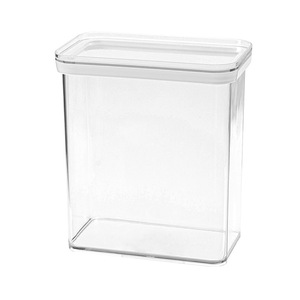 Airtight Storage Jars Rectangle <b>Plastic</b> Lid 0.9L 2.4L 3.4L Food Storage Container <b>Kitchen</b> Snacks Grains - Product Image 5