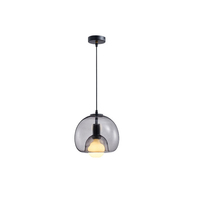 Lustre Suspendu en Verre Rustique de Bonne Qualité d'Usine, Décoration de Cuisine, Lampe Suspendue de Luxe, Restaurant Nordique, Lustre Moderne à Boule de Verre