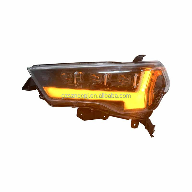 LED Projector Headlight Assembly for Toyota 4Runner 2014-2024, DRL Sequential Dynamic Turn Signal Modified Front Head Lamp