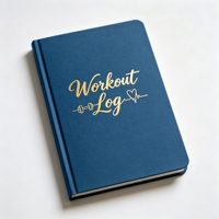 Carnet de suivi d'entraînement et de fitness pour femme, reliure rigide, impression personnalisée, reliure cousue, pages plates, suivi des objectifs quotidiens, vente en gros