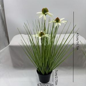 Plantes en pot d'oignon artificiel Du Diudiu 41cm en PVC souple pour la décoration intérieure et de mariage - Product Image 5